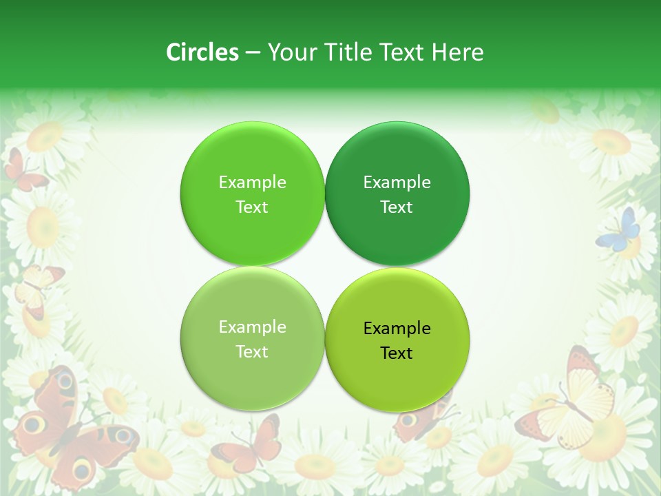 Illustration Blossom Grass PowerPoint Template