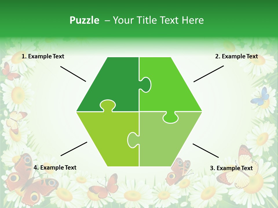 Illustration Blossom Grass PowerPoint Template