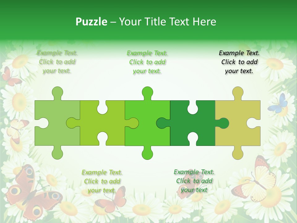 Illustration Blossom Grass PowerPoint Template