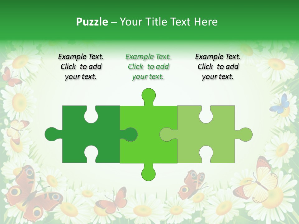 Illustration Blossom Grass PowerPoint Template