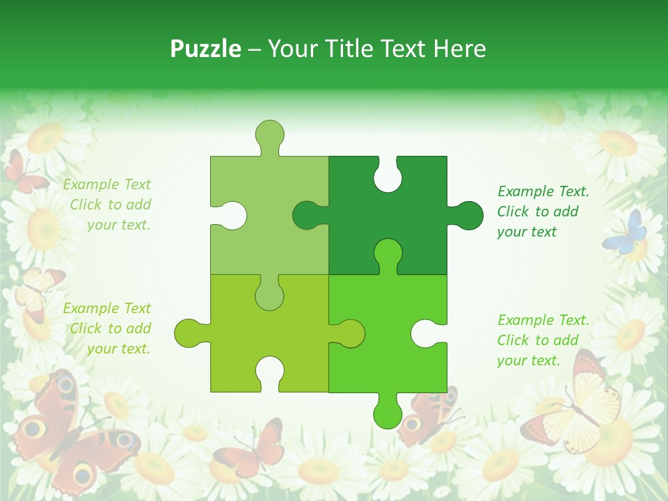 Illustration Blossom Grass PowerPoint Template