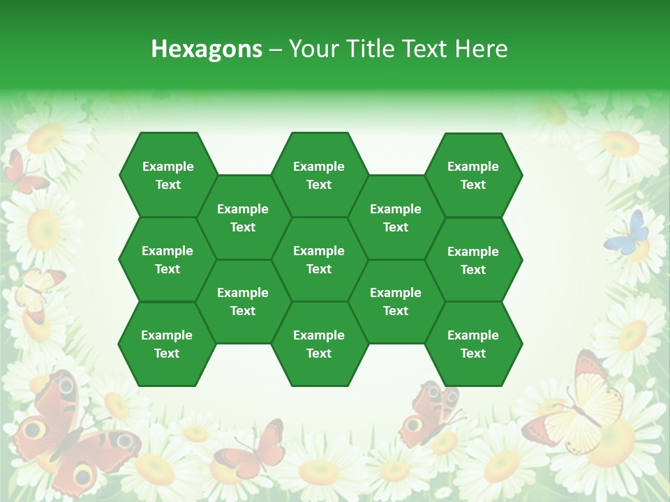 Illustration Blossom Grass PowerPoint Template