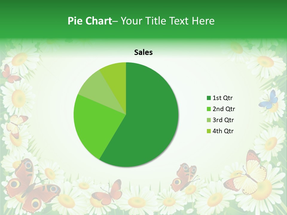 Illustration Blossom Grass PowerPoint Template