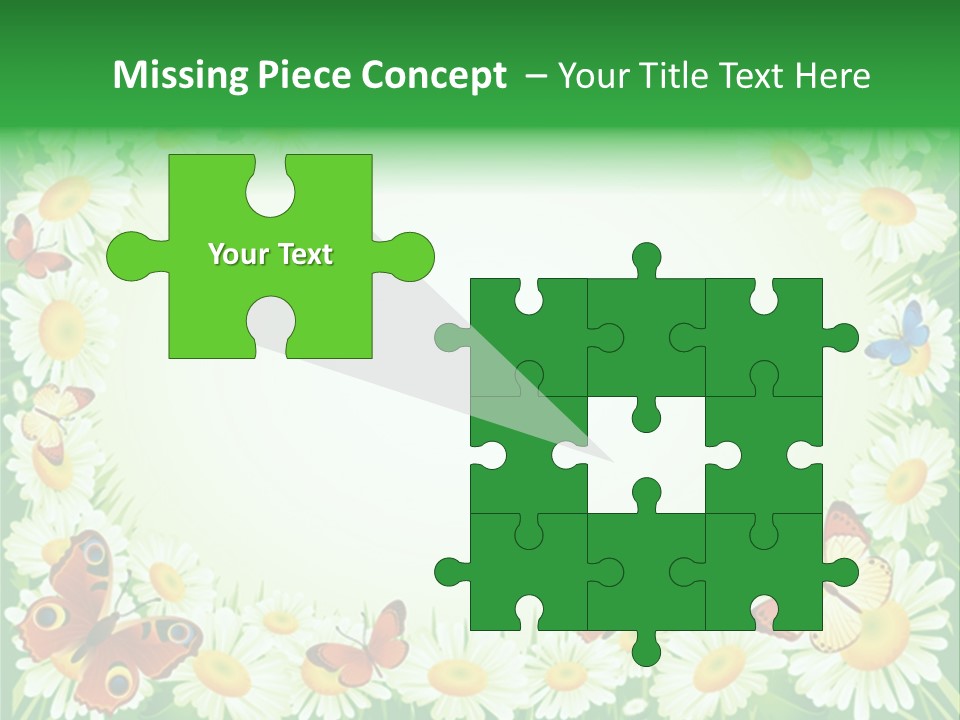 Illustration Blossom Grass PowerPoint Template