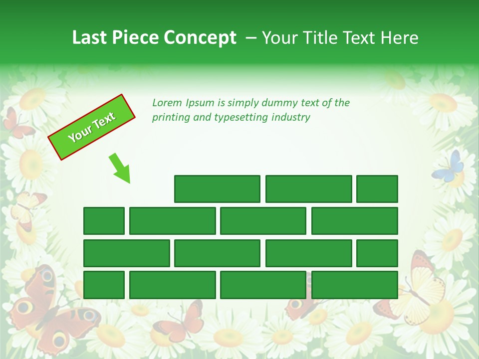 Illustration Blossom Grass PowerPoint Template