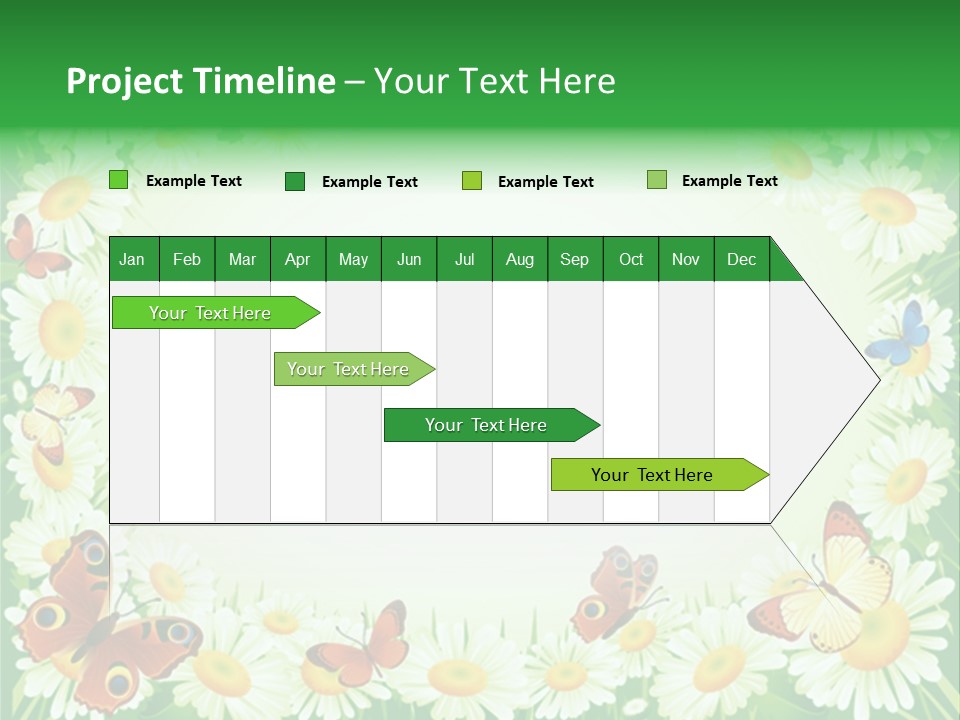 Illustration Blossom Grass PowerPoint Template