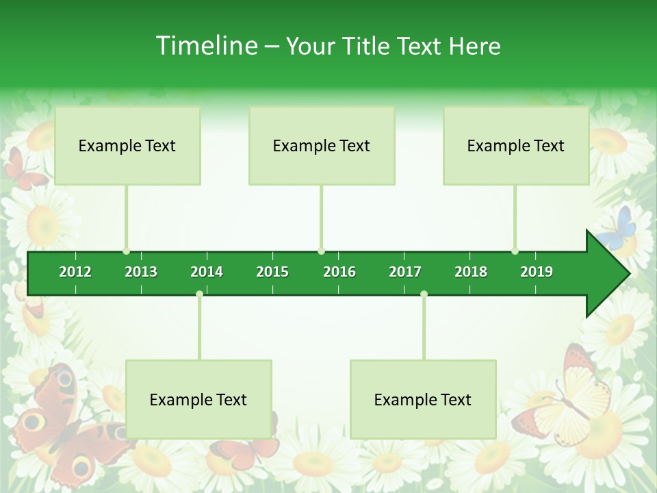 Illustration Blossom Grass PowerPoint Template