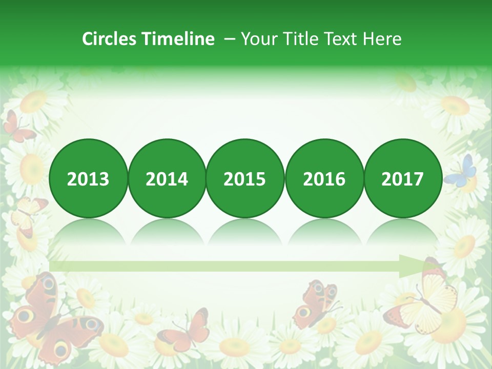 Illustration Blossom Grass PowerPoint Template