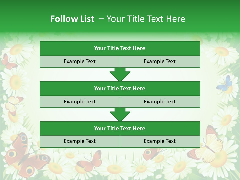 Illustration Blossom Grass PowerPoint Template