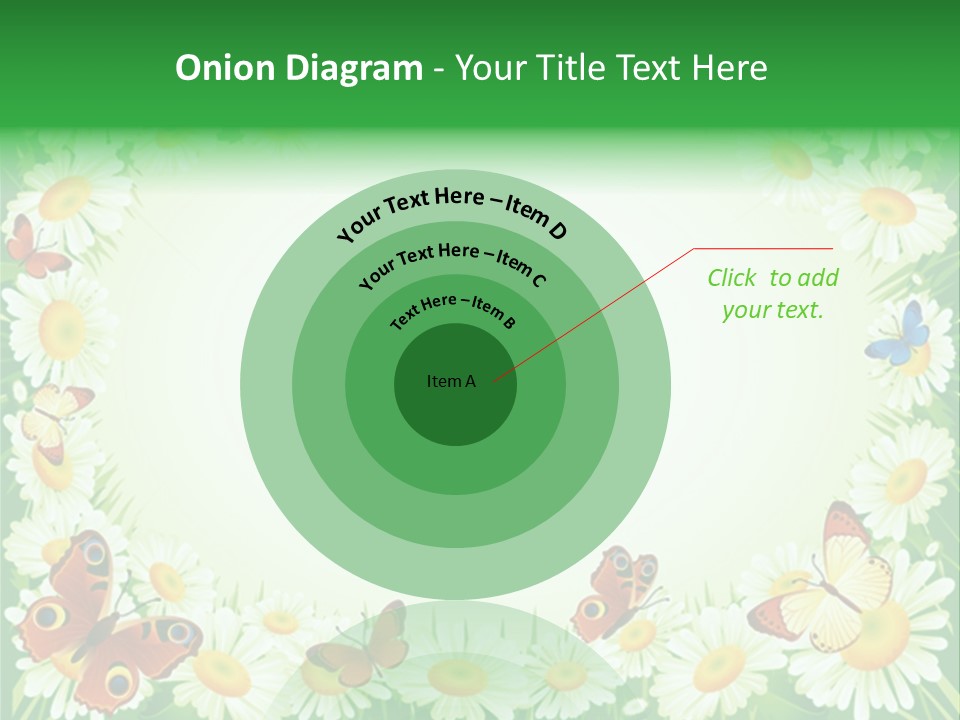 Illustration Blossom Grass PowerPoint Template