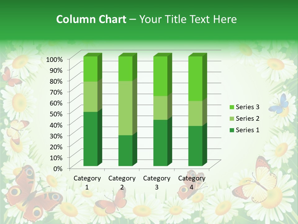 Illustration Blossom Grass PowerPoint Template