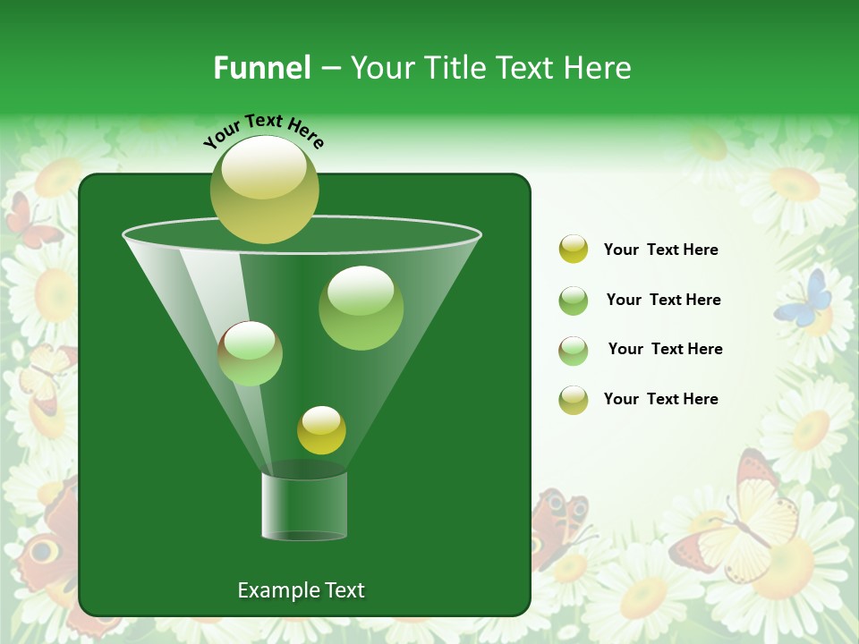 Illustration Blossom Grass PowerPoint Template