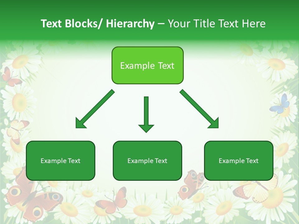 Illustration Blossom Grass PowerPoint Template