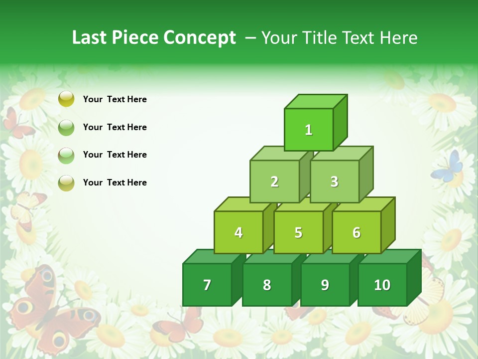 Illustration Blossom Grass PowerPoint Template