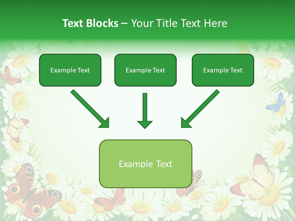 Illustration Blossom Grass PowerPoint Template