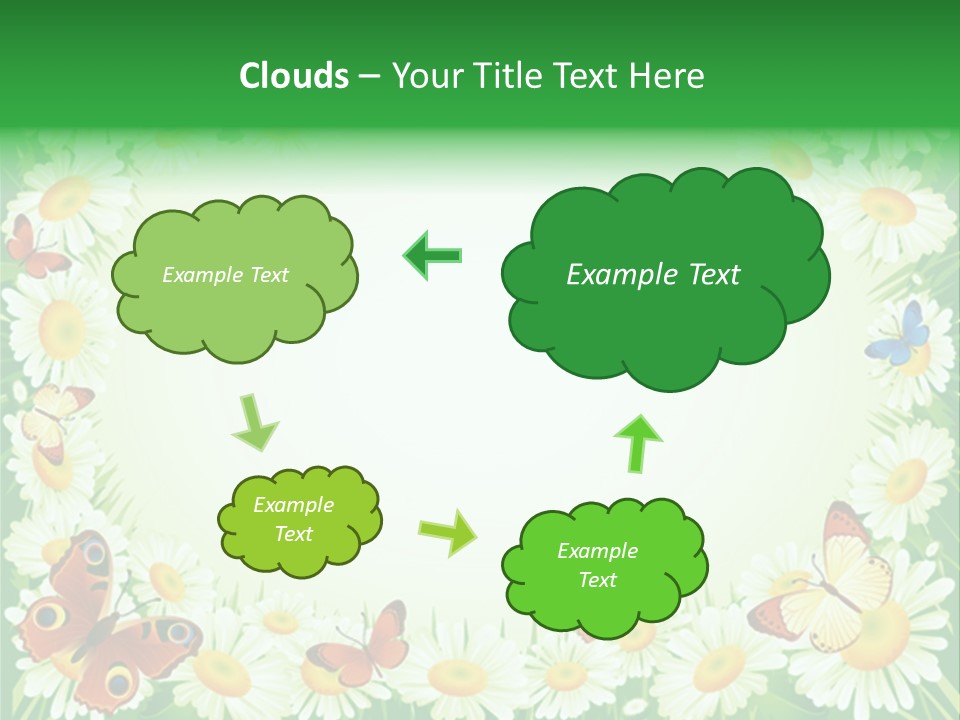 Illustration Blossom Grass PowerPoint Template