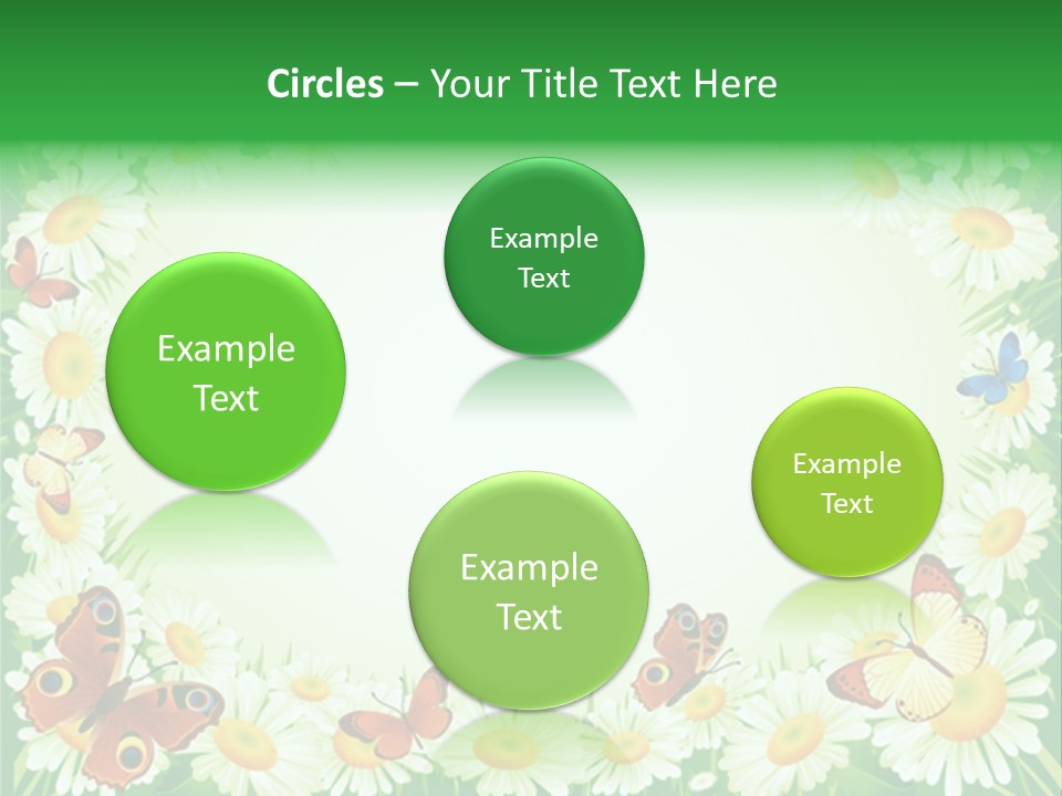 Illustration Blossom Grass PowerPoint Template