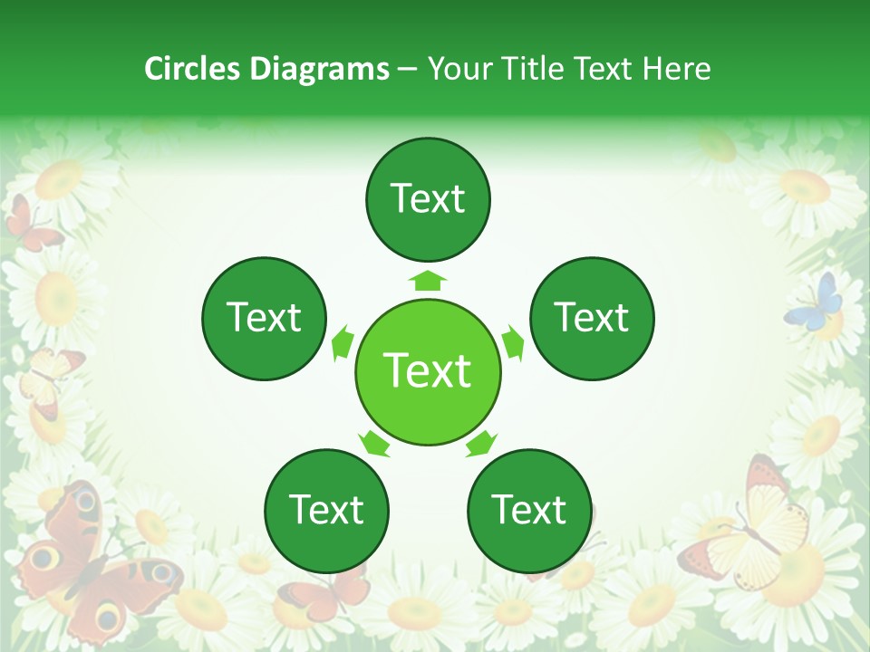 Illustration Blossom Grass PowerPoint Template