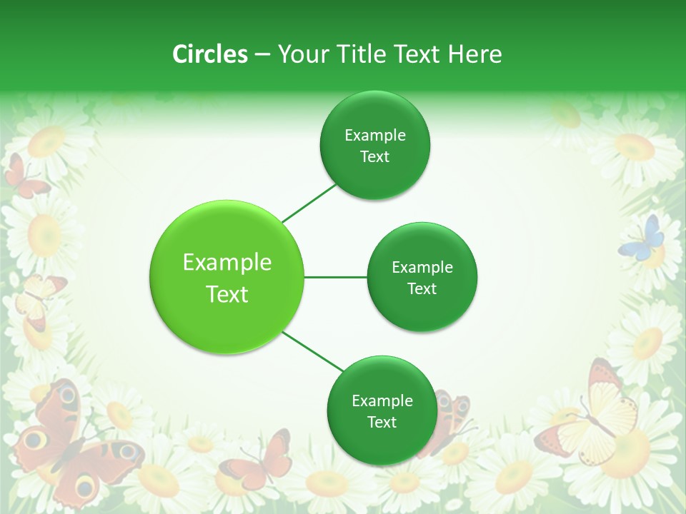 Illustration Blossom Grass PowerPoint Template