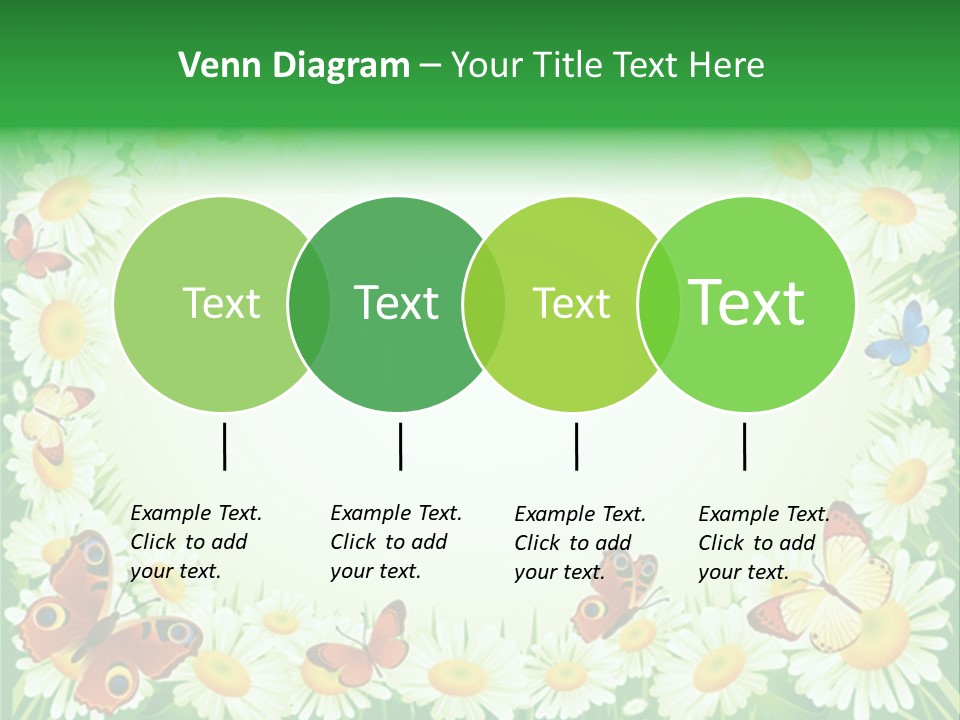 Illustration Blossom Grass PowerPoint Template