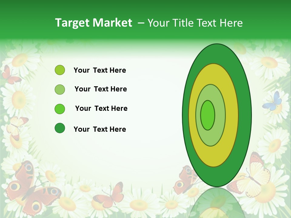 Illustration Blossom Grass PowerPoint Template