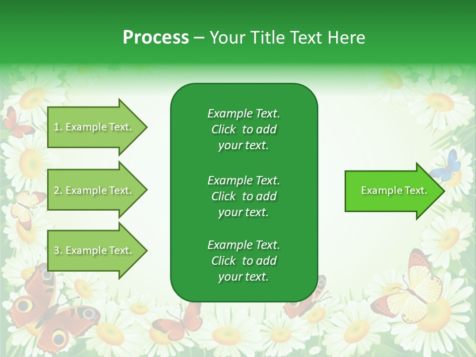 Illustration Blossom Grass PowerPoint Template