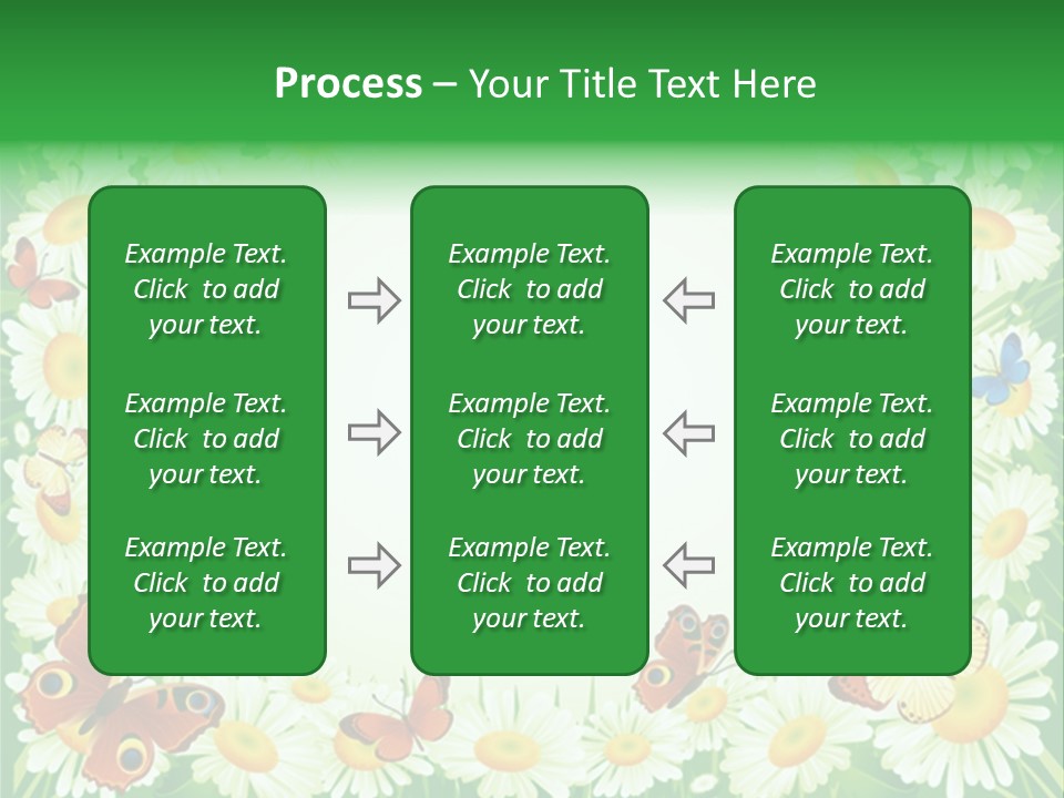 Illustration Blossom Grass PowerPoint Template