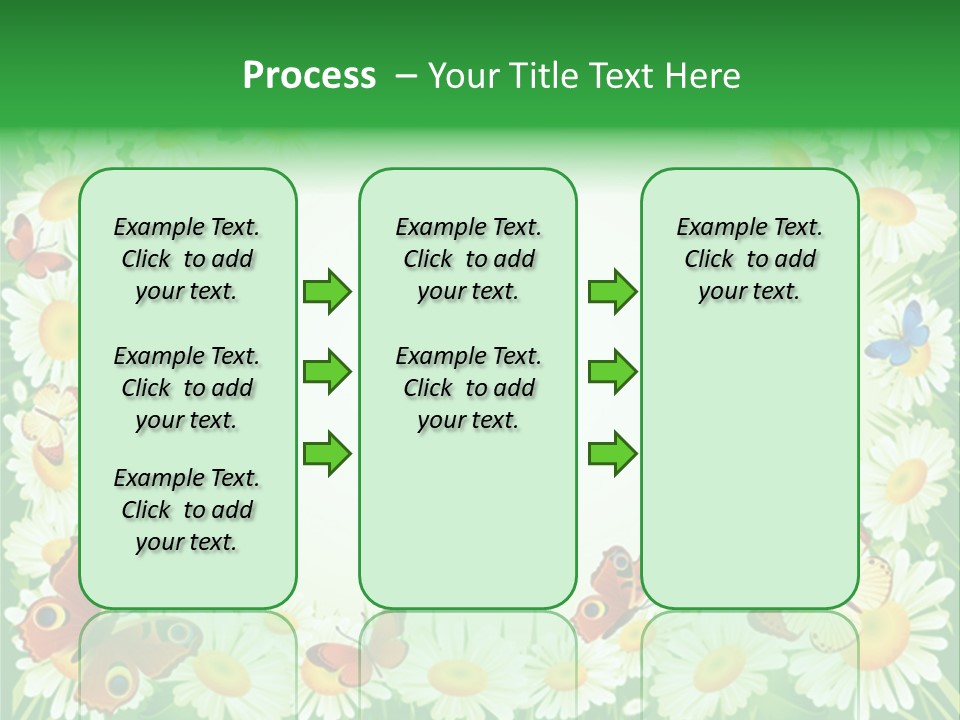 Illustration Blossom Grass PowerPoint Template