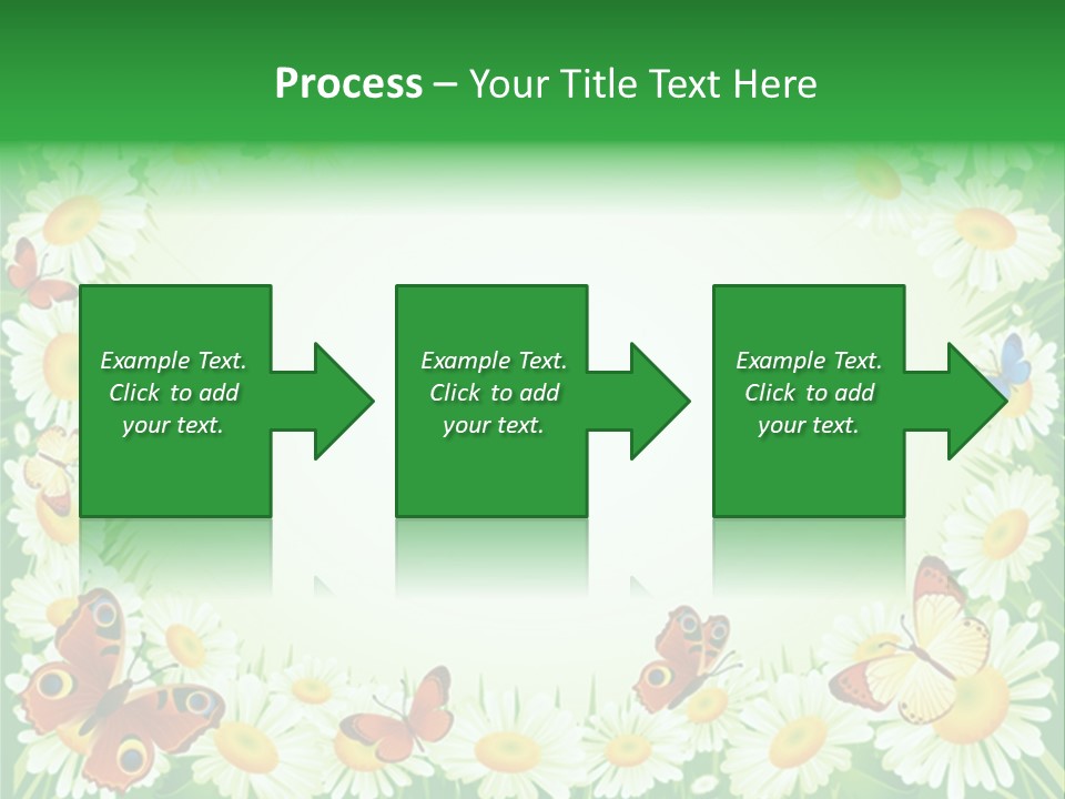 Illustration Blossom Grass PowerPoint Template