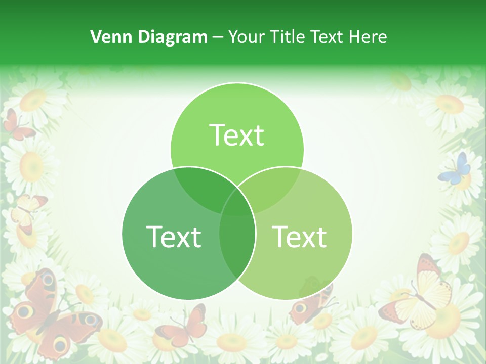 Illustration Blossom Grass PowerPoint Template