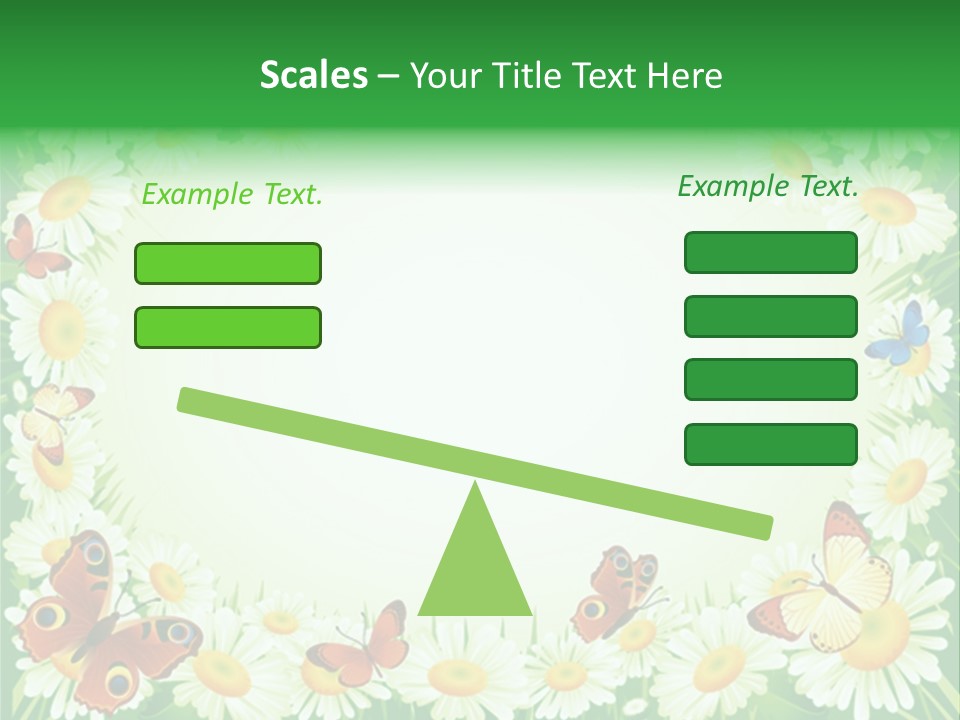 Illustration Blossom Grass PowerPoint Template