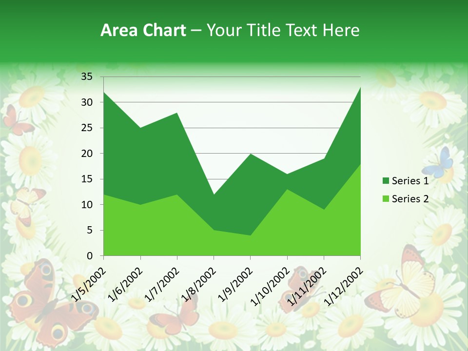 Illustration Blossom Grass PowerPoint Template