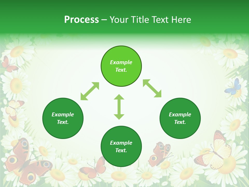 Illustration Blossom Grass PowerPoint Template