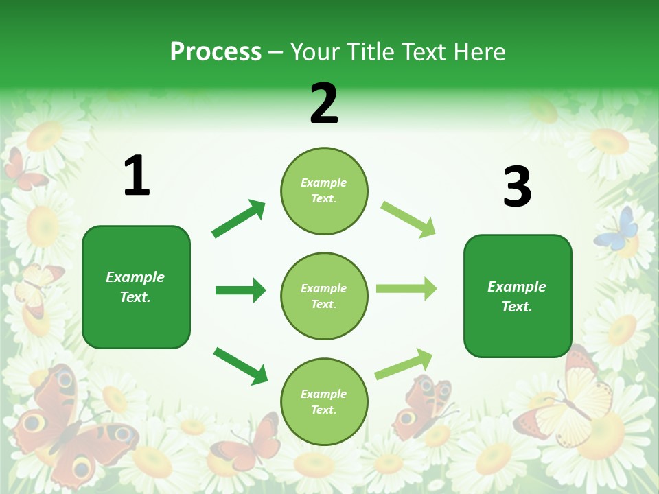 Illustration Blossom Grass PowerPoint Template
