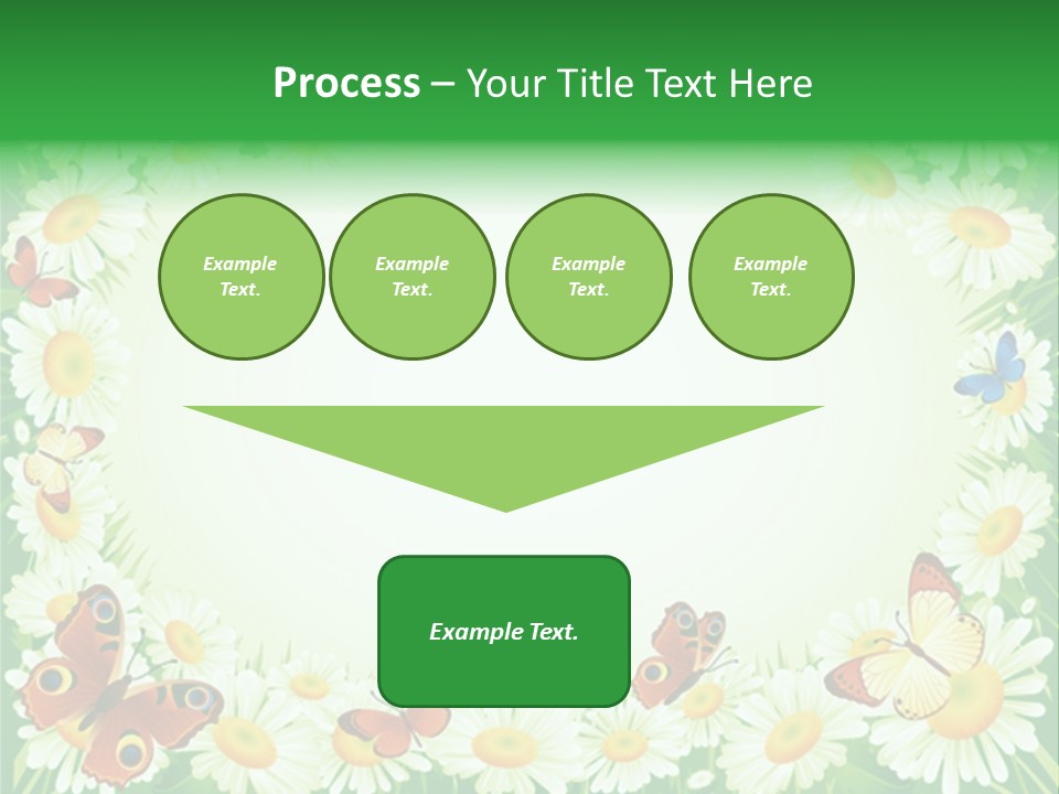 Illustration Blossom Grass PowerPoint Template
