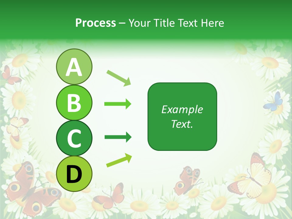 Illustration Blossom Grass PowerPoint Template