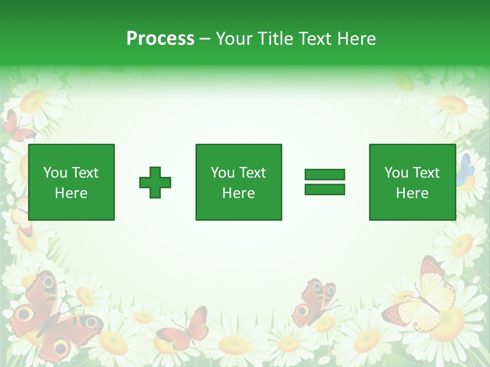 Illustration Blossom Grass PowerPoint Template