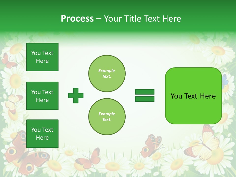 Illustration Blossom Grass PowerPoint Template