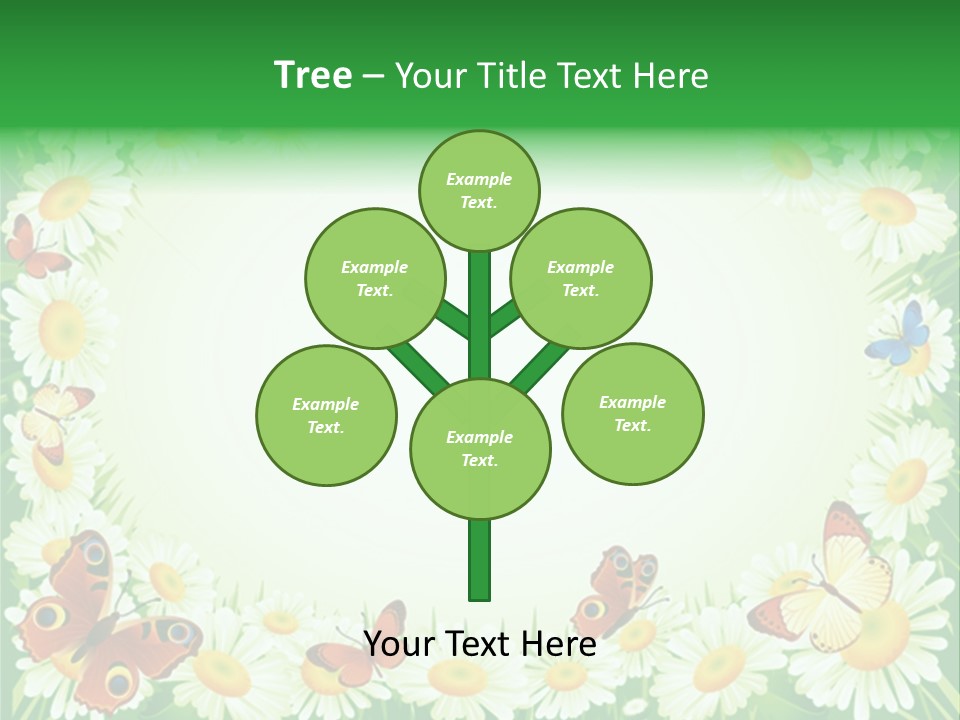 Illustration Blossom Grass PowerPoint Template