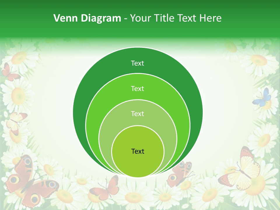 Illustration Blossom Grass PowerPoint Template