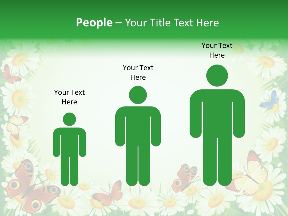 Illustration Blossom Grass PowerPoint Template