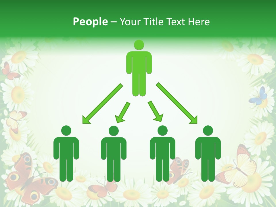 Illustration Blossom Grass PowerPoint Template
