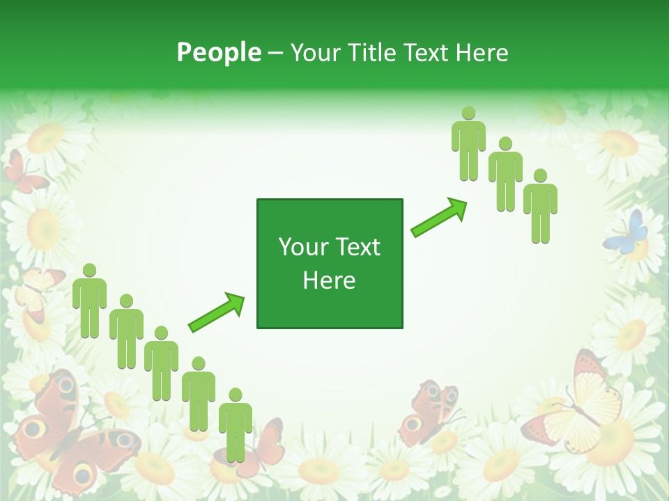 Illustration Blossom Grass PowerPoint Template
