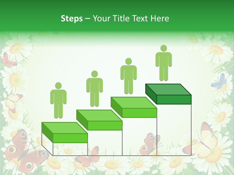 Illustration Blossom Grass PowerPoint Template
