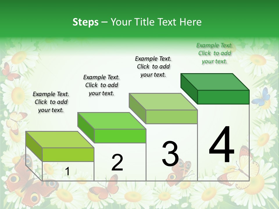 Illustration Blossom Grass PowerPoint Template
