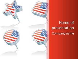 Glossy Stripes Election PowerPoint Template