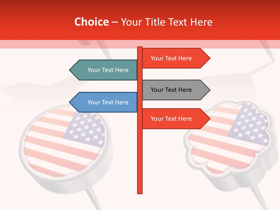 Glossy Stripes Election PowerPoint Template