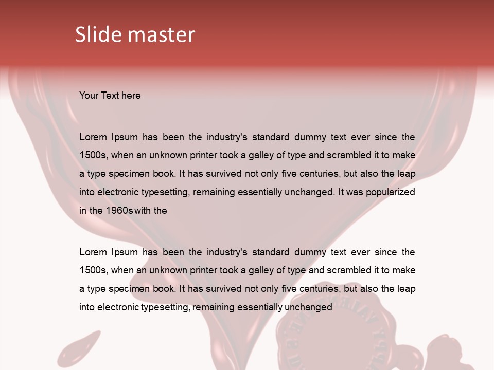 Seal Insurance Mark PowerPoint Template