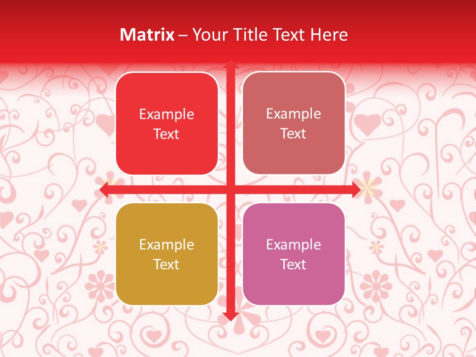 Silhouette Folkart Leaf PowerPoint Template