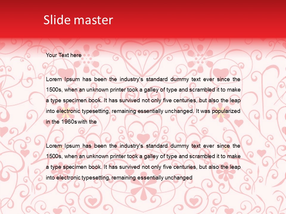 Silhouette Folkart Leaf PowerPoint Template